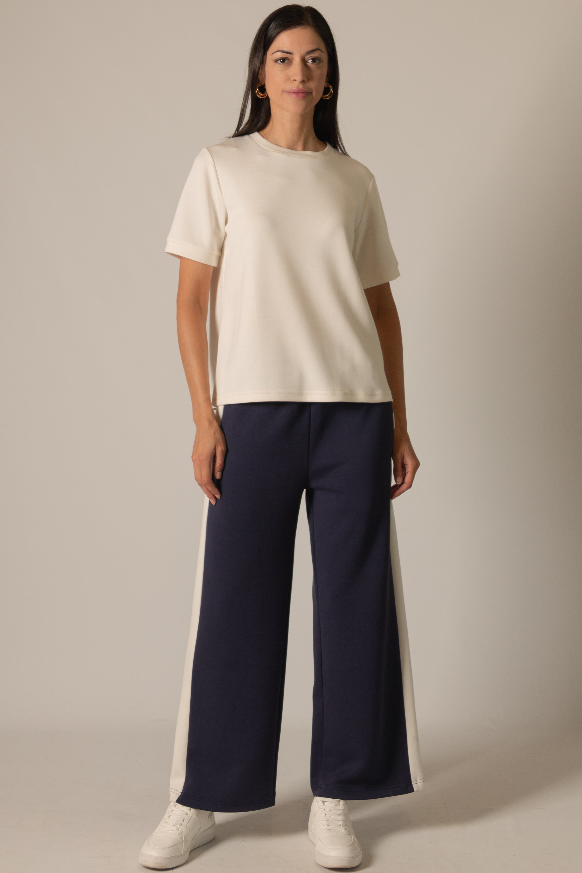 ◆24FW PRENDA SIDE STRIPE WIDE PANTS/4色◆ Full Sail Beige Linen Blend Striped Pants FINAL SALE – Pink Lily