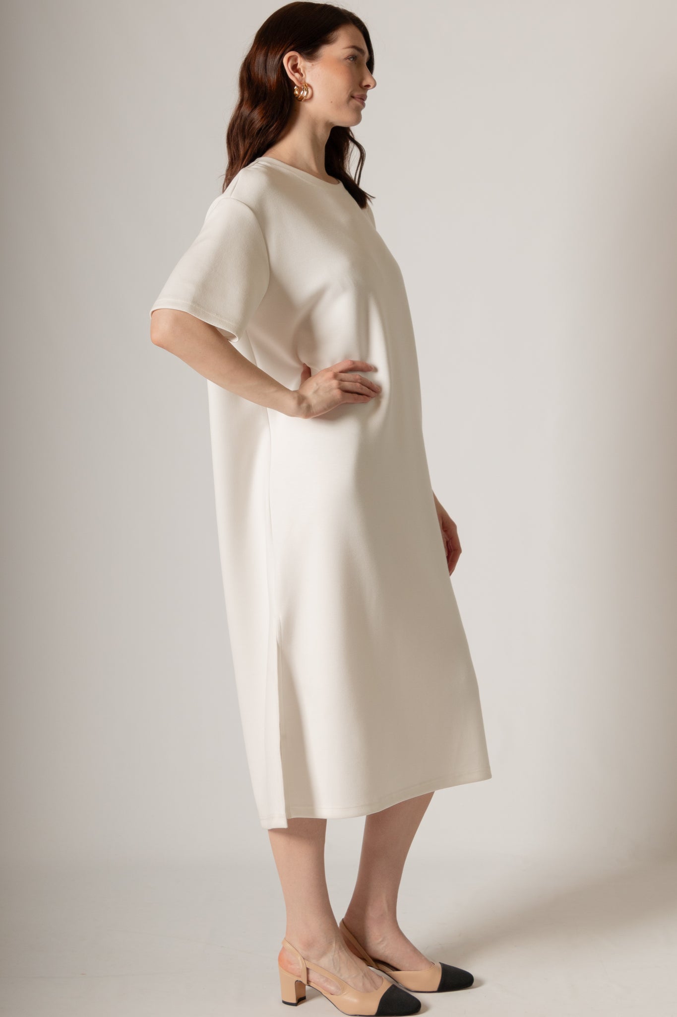 ankle length t shirt dress Neewe Classic Summer Long Dress for Women Tshirtdress Plain V Neck Sleeveless A-Line Ankle Length Daily Dresses