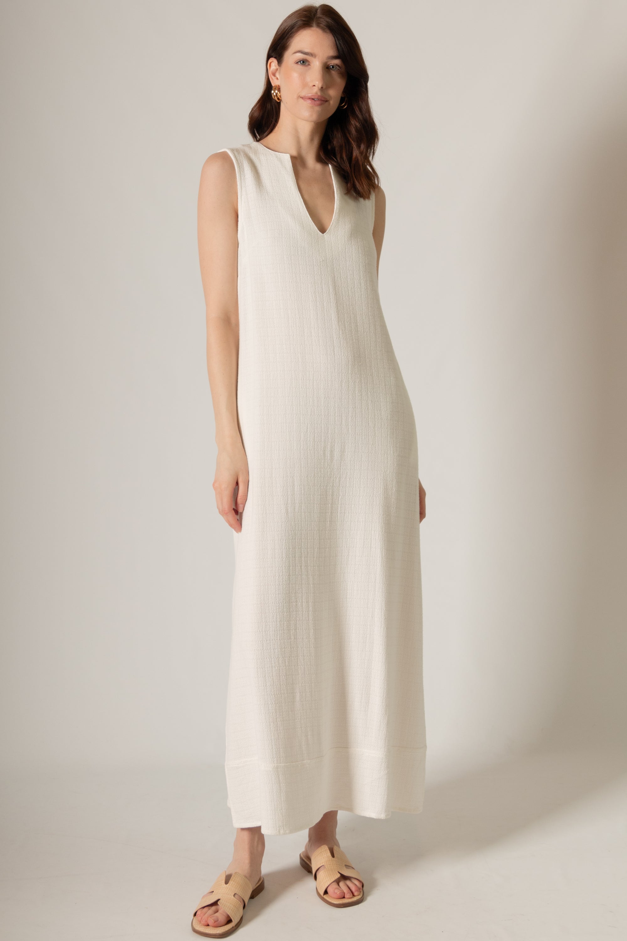 Tasi V-Neck Maxi Dress